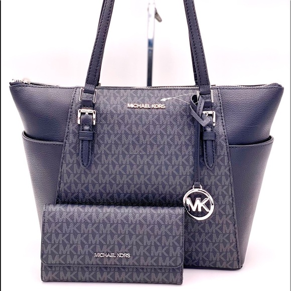 Michael Kors Charlotte Tote and Wallet Set - Picture 1 of 13